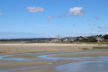 Jolie vue sur Portbail à marée basse