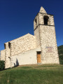 L'arrière de l'église du Vieil Aiglun