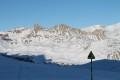 Face sud de l'Aiguille Percée sous la neige