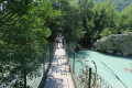 La passerelle de la Clave sur l'Estéron