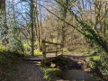 La petite passerelle sur le ruisseau de Jandière