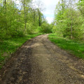 La piste empierrée.