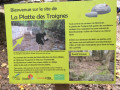 La Platte des Troignes : plaque explicative