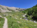 La rivière au bord du sentier.