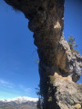 Le Mont Richarmet et la Roche Trouée depuis le Pont de la Mariée