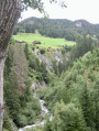 La sortie des gorges du torrent