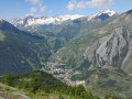 La Thuile , col Petit saint Bernard en fond