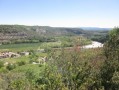 La vallée de la Baume depuis la falaise