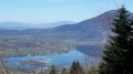 lac d'aiguebelette depuis le sommet de l'Archelle