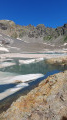 Lac de l'Eychauda gelé