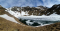 Lac d'Oncet (2254m) et à gauche Pène Blanque