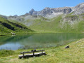 Lac des Cordes devant Pic de Rochebrune