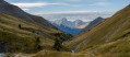 Le Vallon du Ferrand et le Lac des Quirlies depuis la route de Sarenne