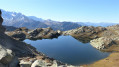 Lac du retour vu depuis le col du retour