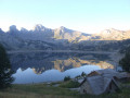 Le lac d'Allos au petit matin