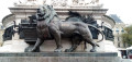 Le lion du monument de la République