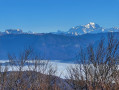 Le Mont Blanc depuis La Charvaz