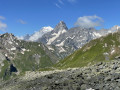 Le Mont Blanc et les Grandes Jorasses.