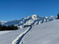 Le Mont Blanc et ses aiguilles en majesté