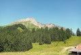 Le mont Colombier depuis les chalets de la Fullie