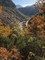 Le panorama  sur l'Eygues et la route des Alpes