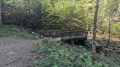Small wooden bridge