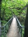 Le pont pour accéder aux gorges de l'Orbe