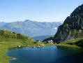 Le lac d'Obstans et la cime Frugnoni (Tyrol Oriental)