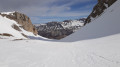 le vallon de montée - la Corne à gauche et Coste Belle à droite