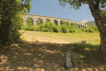 Le viaduc de Cenarbe depuis le chemin de rando.