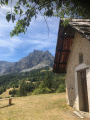 Les aiguilles de Pelens depuis la chapelle de St Barnabé