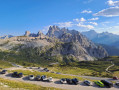 Les Dolomites depuis le stationnement