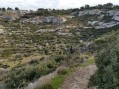 Les falaises à l'ouest