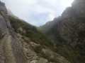 Les marches du sentier des gorges de Colombières