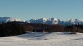 les sommets du Vercors depuis le font d'Urle