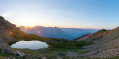 Lever de soleil depuis le Lac de Puy Aillaud