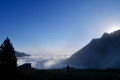 Mer de nuages au petit jour