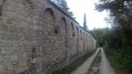 Mur d'enceinte de l'abbaye Sainte Scolastique.