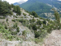 Notre sentier de descente sur Ville-Vieille