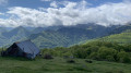 Panorama au dessus de la cabane du Bazet