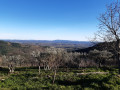 Panorama of southern Ard&egrave;che stretching as far as Mont Ventoux
