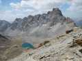 Panorama sur le Brec de Chambeyron, et lac de Stroppia