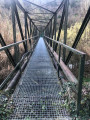 Passerelle d'accès depuis Borghéas commune de Paillon