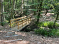 Passerelle en bois en parcelle 1088