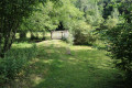 Passerelle en bois sur la Berlande