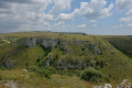 Traversée d'un Sasso de Matera, le belvédère, la vallée de la Gravina