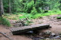 Petit pont sur le sentier entre le Tanet et le Lac Vert