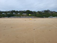 Plage de la Potinière et ses cabanes à Carteret