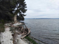 plage en bord de l'étang de Berre