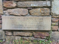 Plaque informative sur le socle de la croix (Réquista le Vieux)